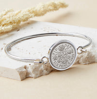 70th Birthday 1955 Sixpence Coin Bangle Bracelet