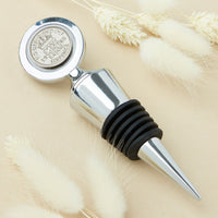 80th Birthday 1945 Sixpence Coin Bottle Stopper