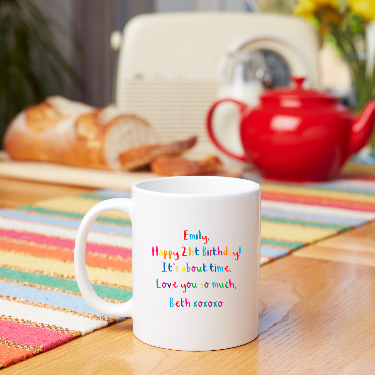 Smiley Face Birthday Celebration Mug