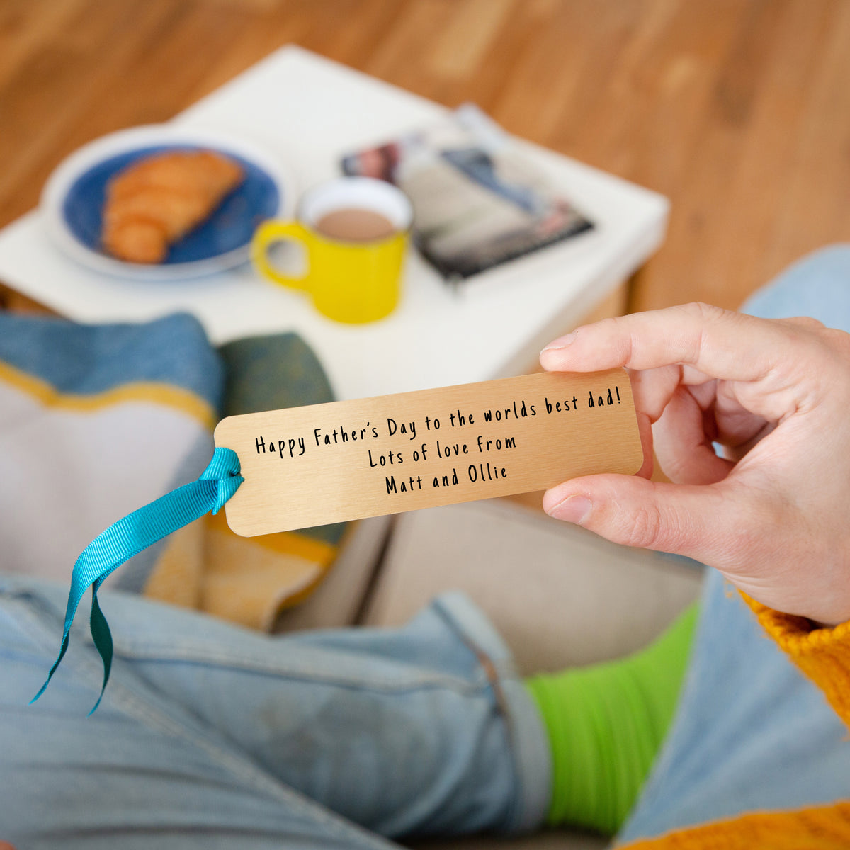 Great Dads Get Promoted To Grandad' Bookmark GOLD