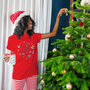 Merry Christmas Retro Festive Scene Christmas Pyjama Set