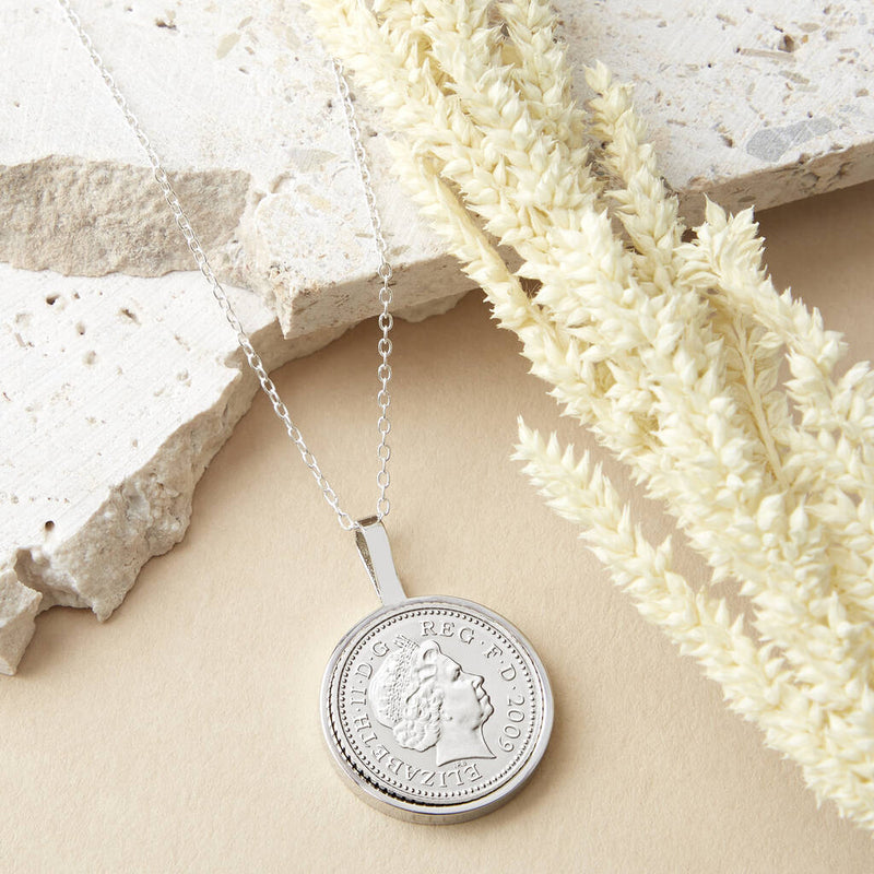 16th Birthday 2009 Five Pence 5p Coin Necklace Pendant