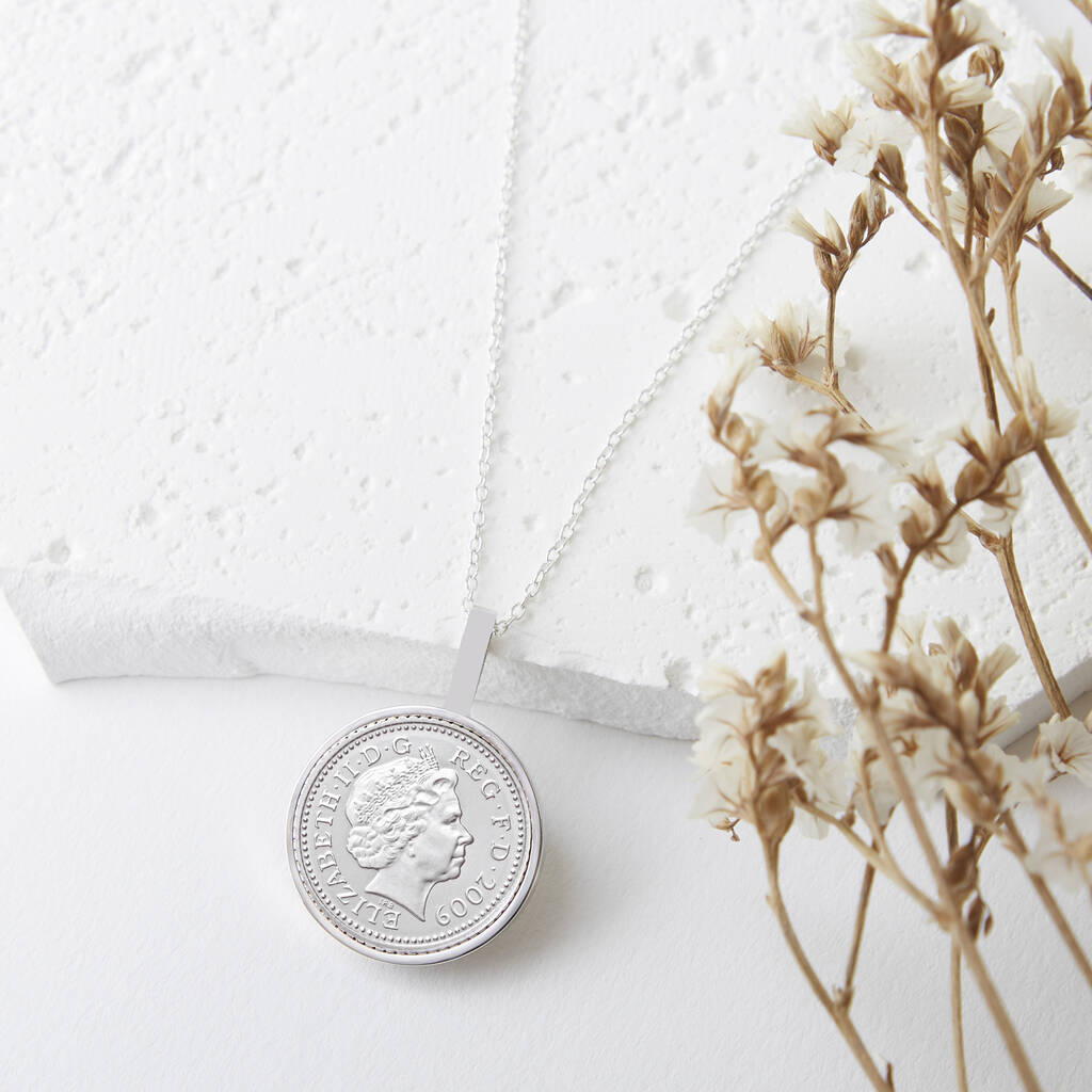 16th Birthday 2009 Five Pence 5p Coin Necklace Pendant