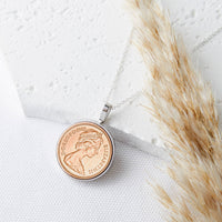 40th Birthday 1985 Penny Coin Pendant Necklace