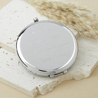 70th Birthday 1954 or 1955 Sixpence Coin Compact Mirror