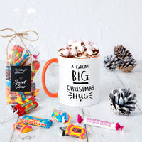 A great big Christmas hug' Mug and Sweet Set