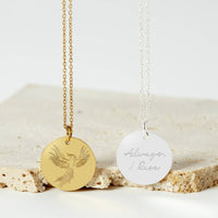 Always I Rise Phoenix Stainless Steel Gold Necklace