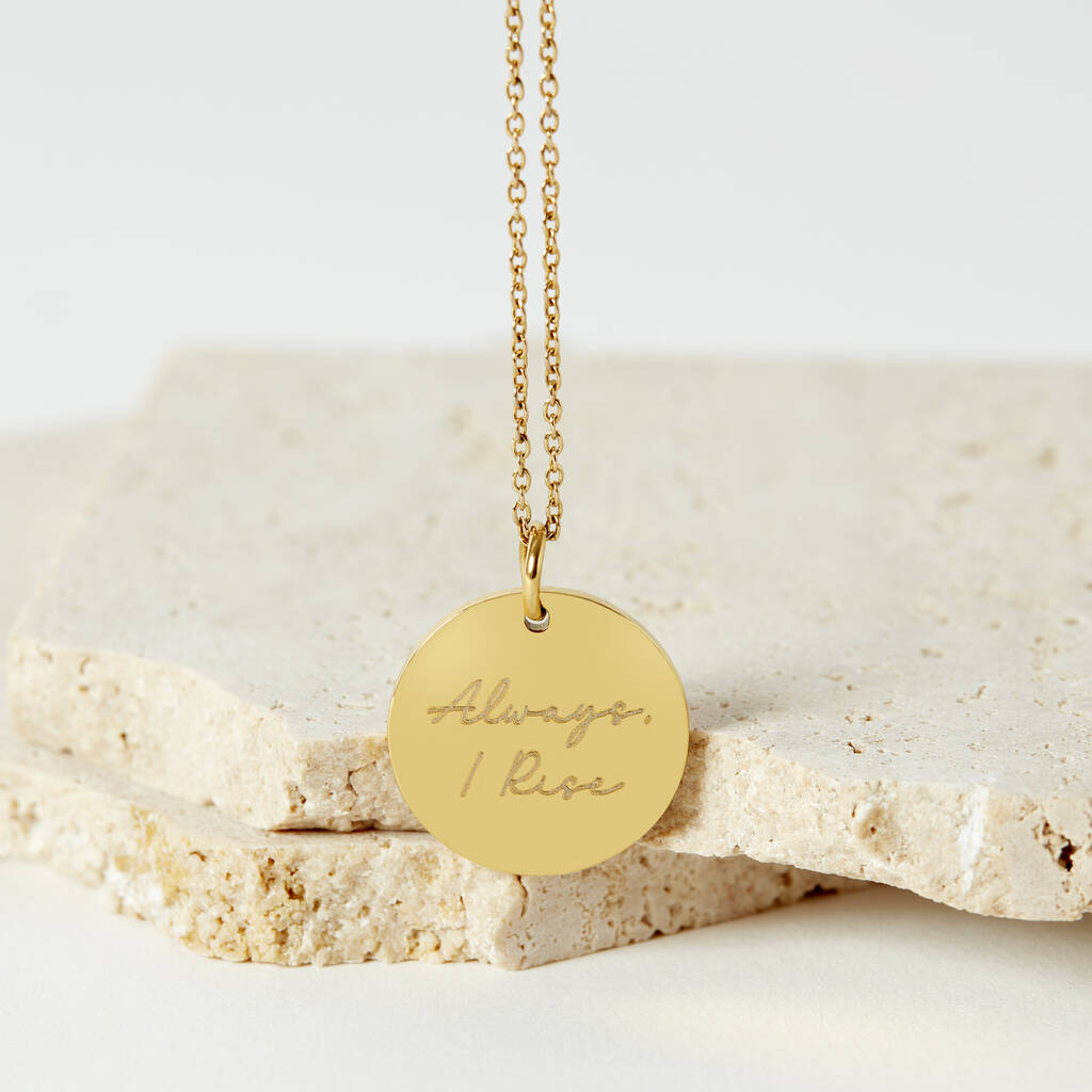 Always I Rise Phoenix Stainless Steel Gold Necklace