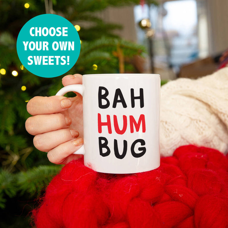 'Bah Humbug' Christmas mug and Sweet Set