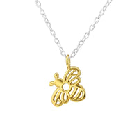 Bee Autiful Mum Sterling Silver And Gold Bee Mother's Day Necklace