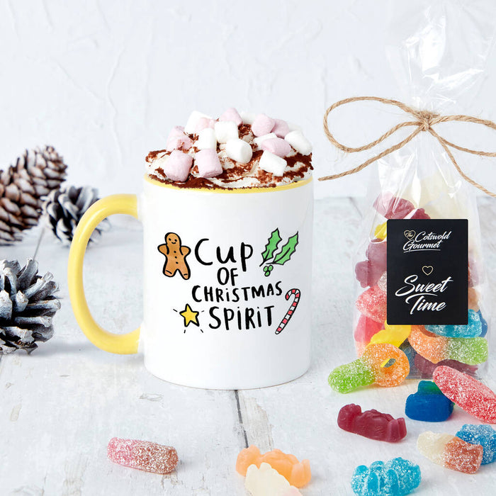 'Cup Of Christmas Spirit' Mug and Sweet Set