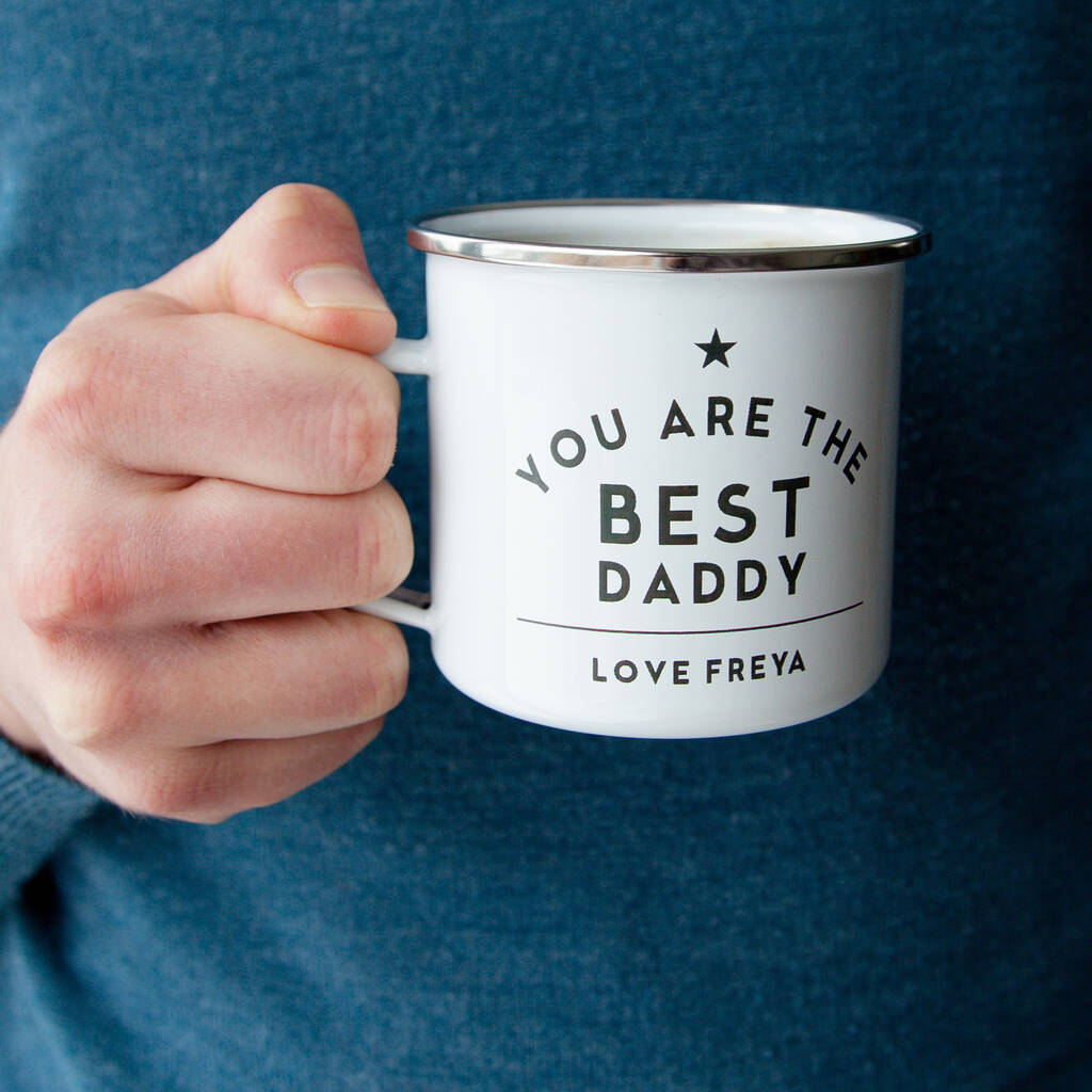 Daddy Personalised Enamel Mug