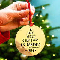 First Christmas As Parents Christmas Decoration