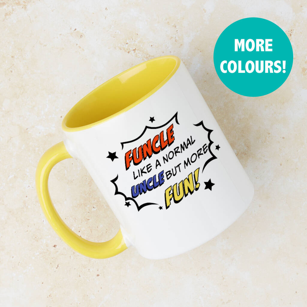 Funcle Like A Normal Uncle But More Fun Comic Mug