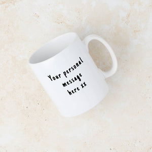 Personalised 'Go Ask Your Mother' Father's Day Blue Mug