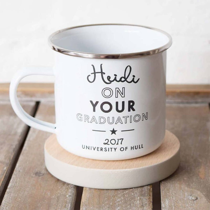 Graduation Student University Enamel Mug