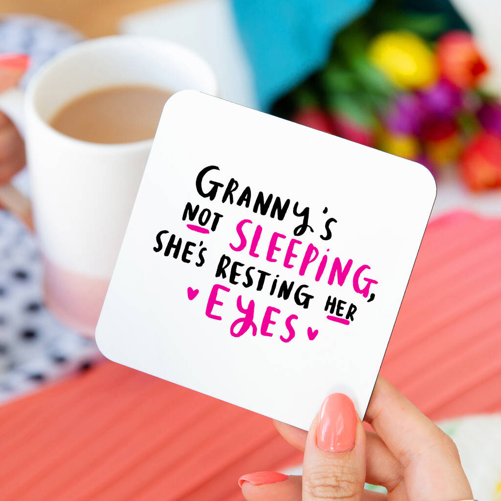 Grandma's Not Sleeping she's resting Her Eyes' Mug