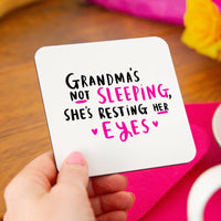 Grandma's Not Sleeping she's resting Her Eyes' Mug