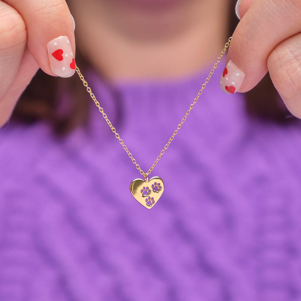Paw And Heart Necklace - Every Purchase Saves Lives – Help For Paws