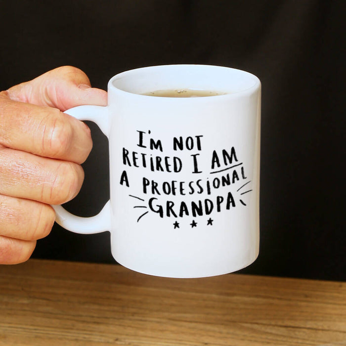 I'm Not Retired I'm A Professional Grandpa Mug and Sweet Set