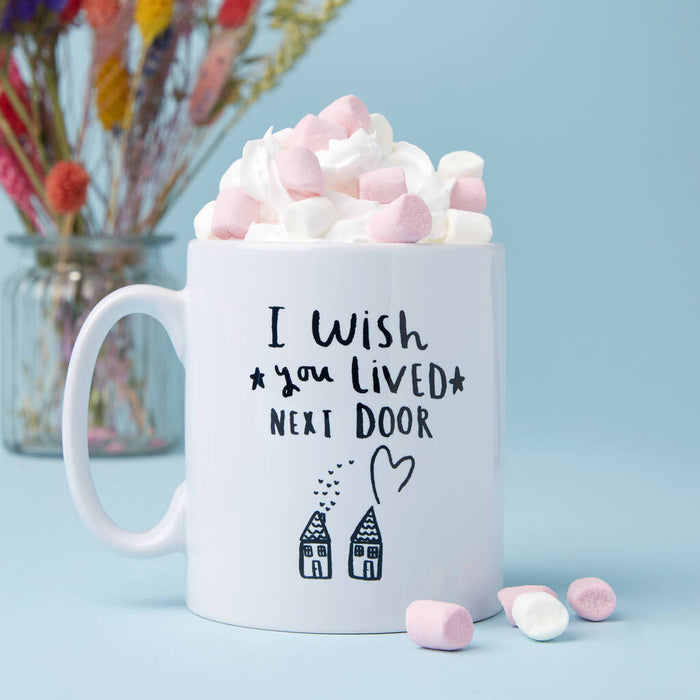 'I Wish You Lived Next Door' Friendship Mug and Sweet Set