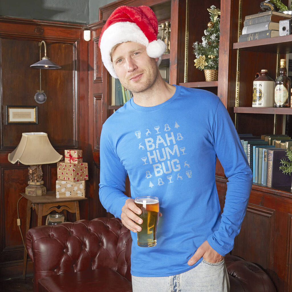 Men's Anti-Christmas Long Sleeved T-Shirt - Bah Humbug