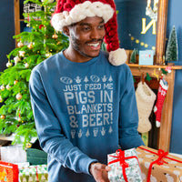 Pigs in Blankets and Beer Men's Christmas Jumper Sweatshirt