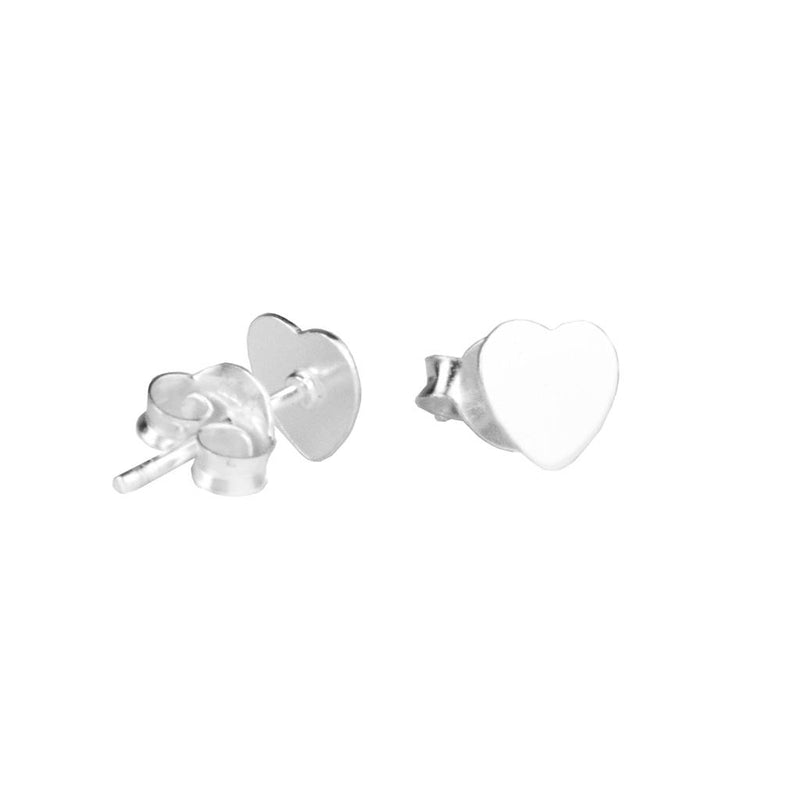 Mother's Day 'Bonus Mum' Heart Silver Stud Earrings