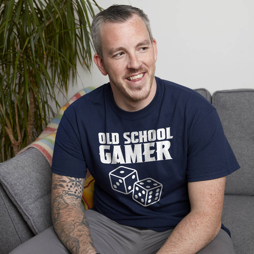 Old School Gamer Classic Dice Tshirt