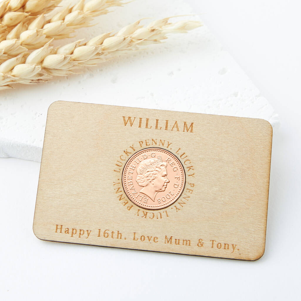 Penny Coin Birthday Keepsake Wallet Card 1971 To 2008