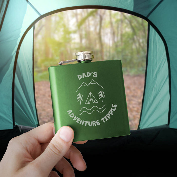 Personalised Adventure Tipple Father's Day Hip Flask