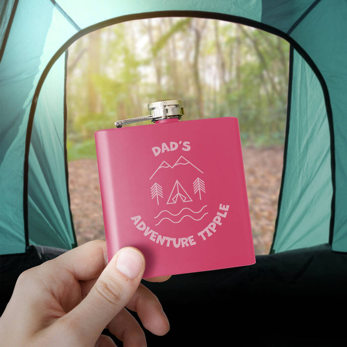 Personalised Adventure Tipple Father's Day Hip Flask