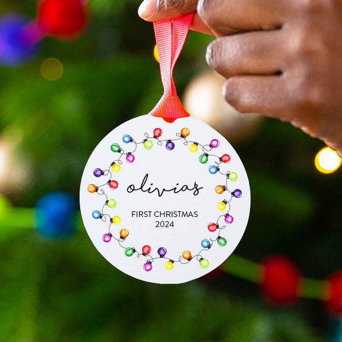 Baby's 1st Christmas Personalised Christmas Decoration Bauble