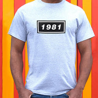 Personalised Birth Year Britpop Band Mens Tshirt