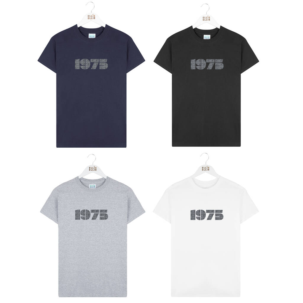 Personalised Birth Year Mens Tshirt