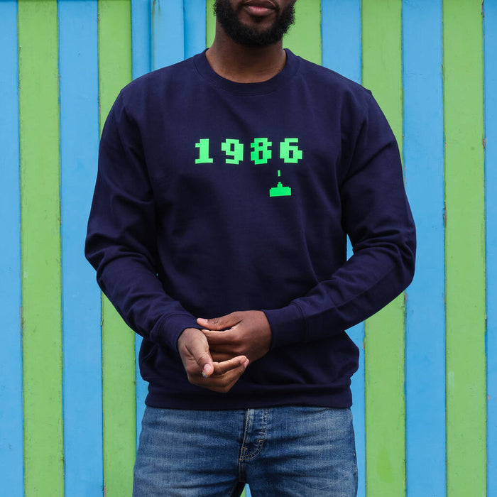 Personalised Birth Year Retro Computer Game Sweatshirt