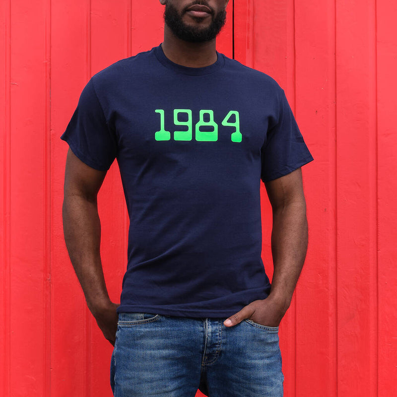 Personalised Birth Year Retro Game Font Mens Tshirt