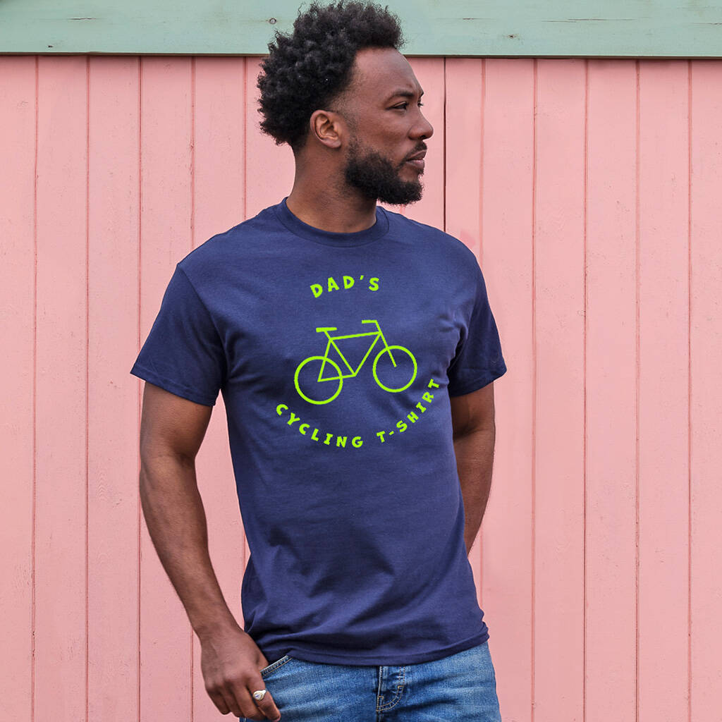 Personalised Father's Day Cycling Bike Tshirt Top