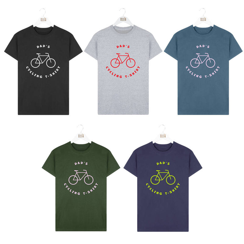 Personalised Father's Day Cycling Bike Tshirt Top