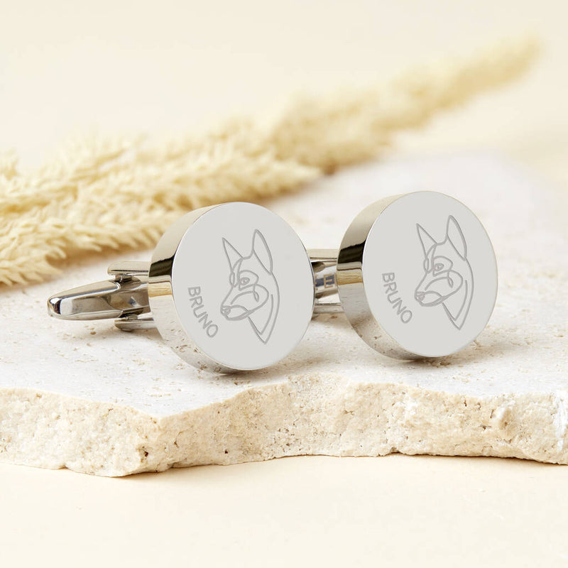 Personalised Dog Breed Cufflinks