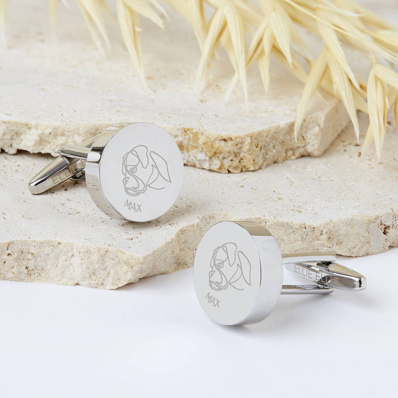 Personalised Dog Breed Cufflinks