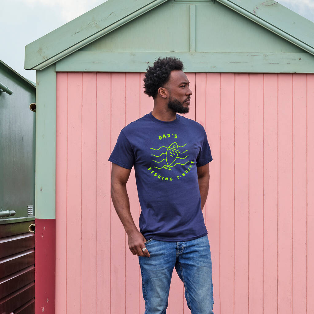 Personalised Father's Day Fishing T Shirt Top