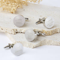 Personalised Grooms Party Wedding Cufflinks