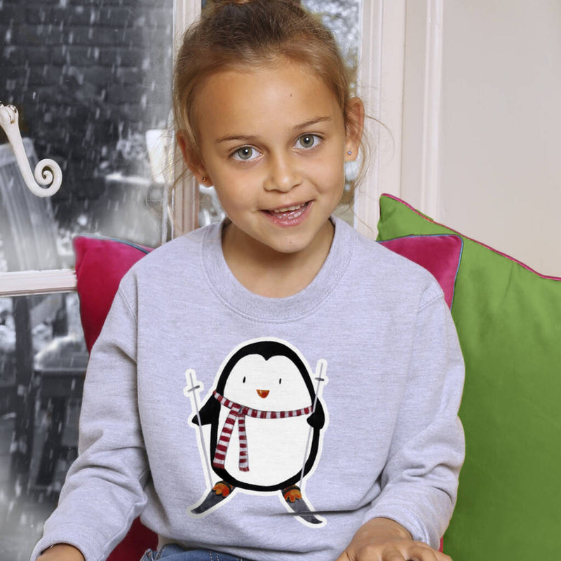 Personalised Kids Penguin Sweatshirt