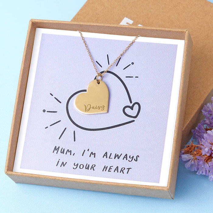 Always In Your Heart Mother’s Day Gold Plated Necklace