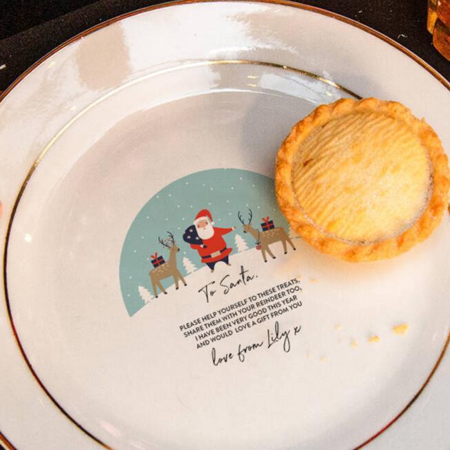 Personalised Santa Poem Christmas Eve Treat Plate