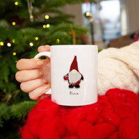 Personalised  Christmas Gonks Mug and Sweet Set