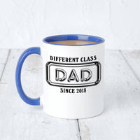 Personalised Year 'Different Class Dad' Britpop Mug