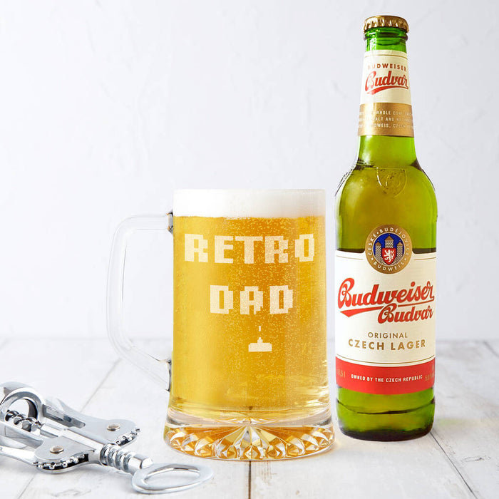 'Retro Dad' Space Invader Father's Day Beer Tankard