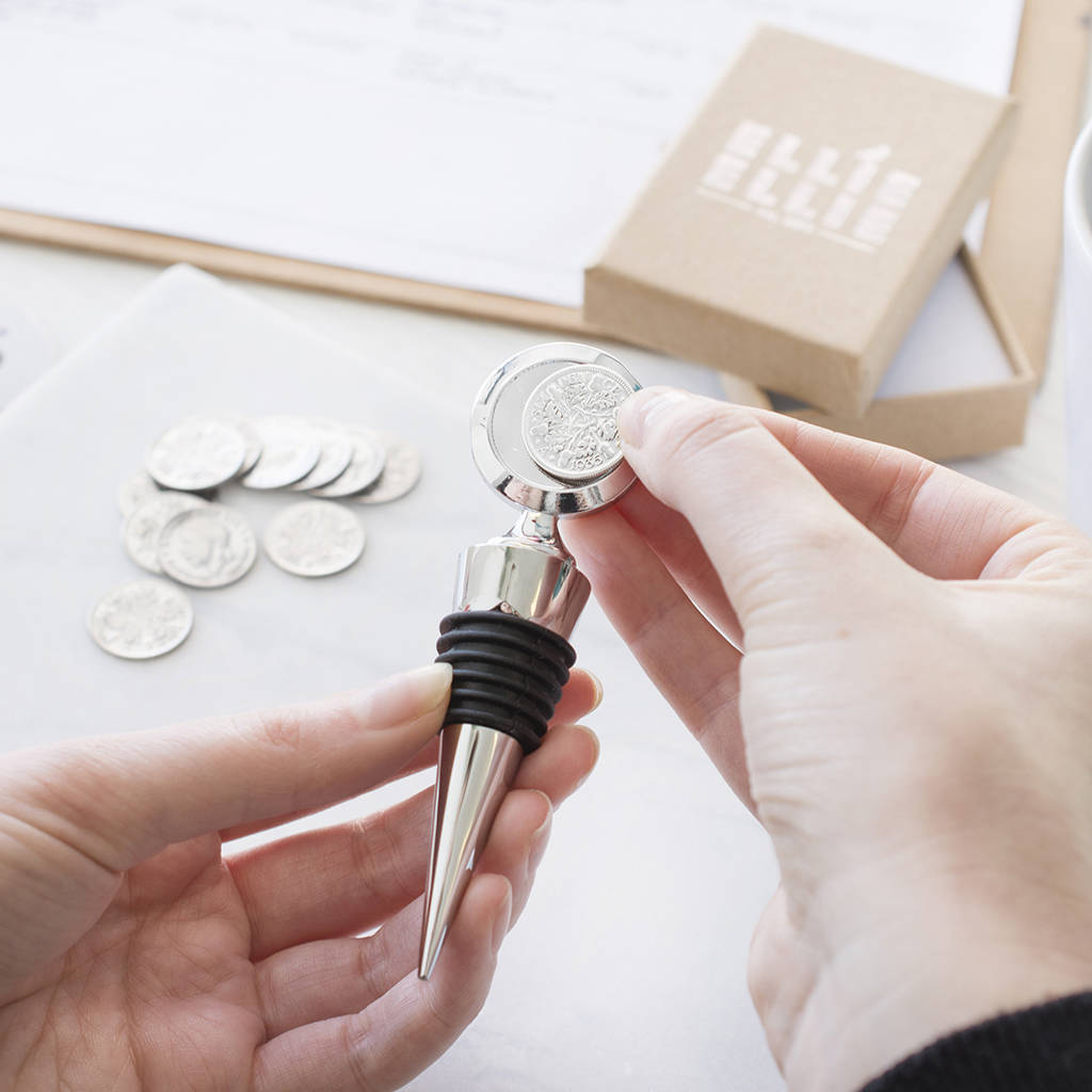 80th Birthday 1944 Or 1945 Sixpence Coin Bottle Stopper